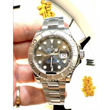 Pre Owned 07-2017 116622 Yachtmaster 40mm Rhodium Dial