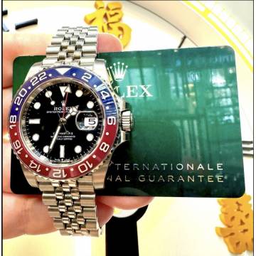 Pre owned 08-2024 126710BLRO GMT Master II "Pepsi" Jubilee