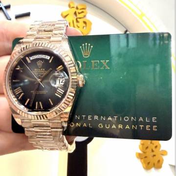 Unworn 09-2026 228235 Daydate 40mm Slate Ombre President