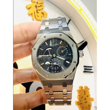 Pre Owned 02-2011 26120ST RO Dual Time Black Dial