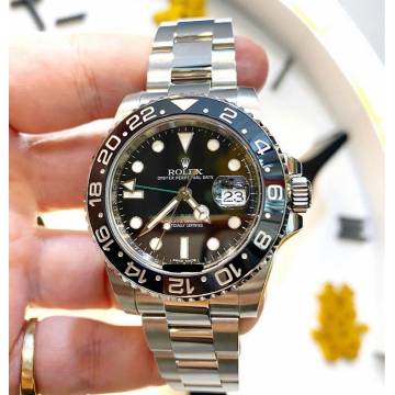 Pre owned 01-2014 116710LN GMT Master II Black Dial