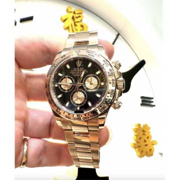 Pre Owned WATCH only 116505 Daytona RG Black Dial