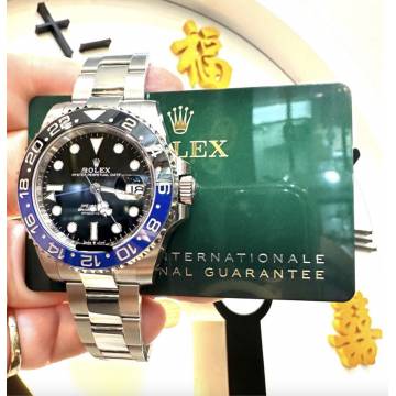 Pre Owned 07-2024 126710BLNR GMT Master II " Batman"